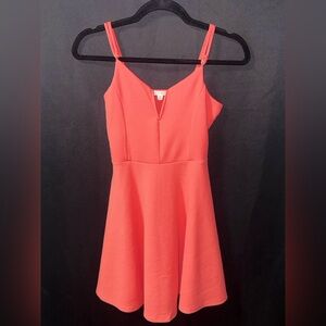Haute Monde Coral Sleeveless Textured Dress